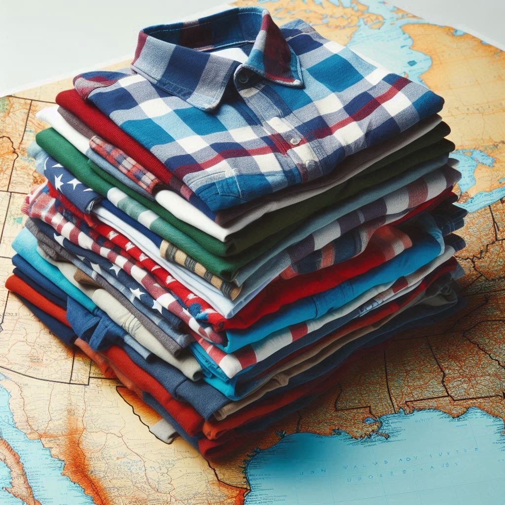 What state has the most&nbsp;shirts?