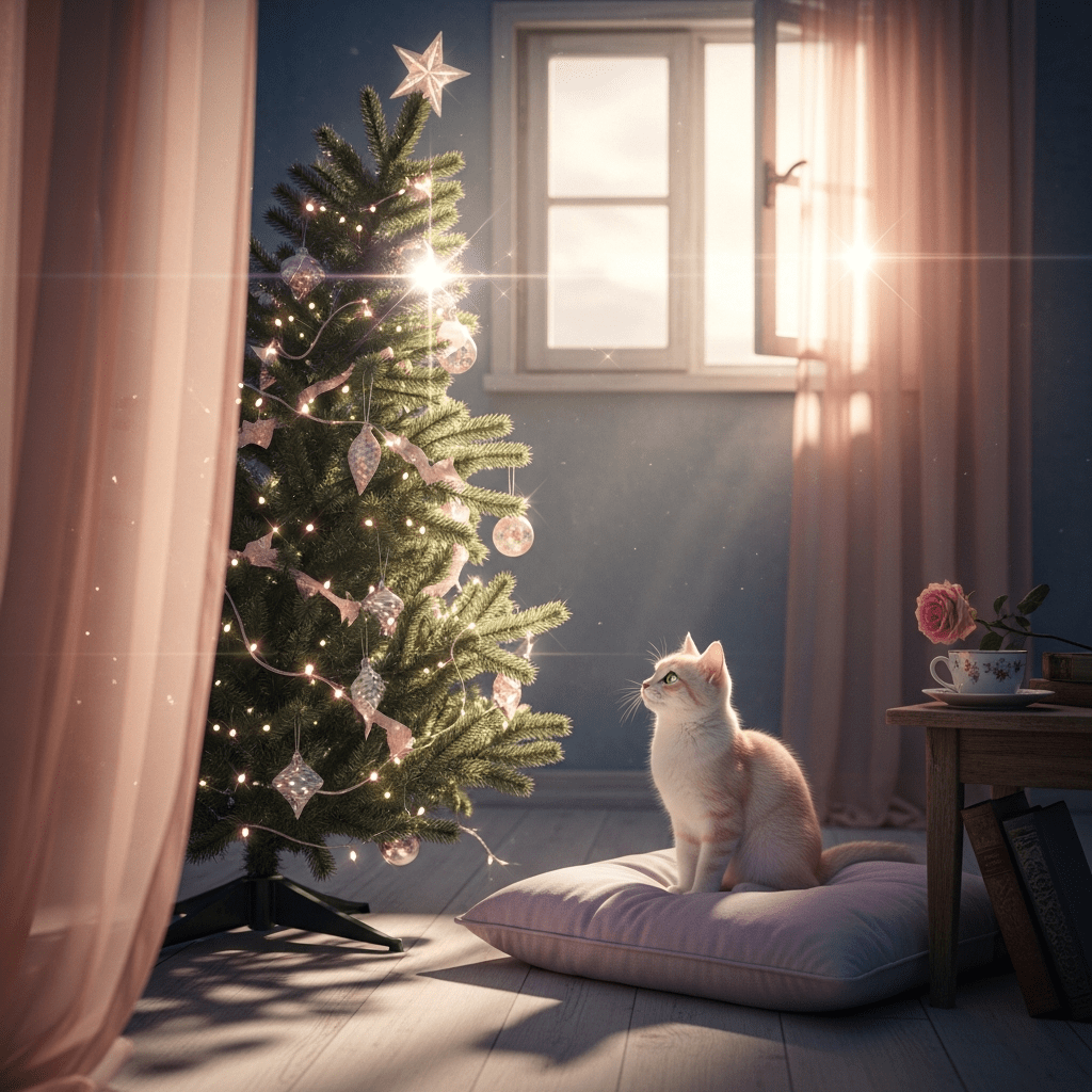 What did the Christmas tree say to the&nbsp;cat?