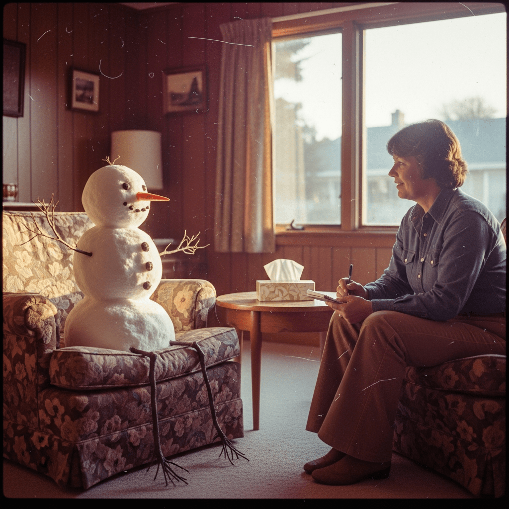 Why did the snowman call a&nbsp;therapist?