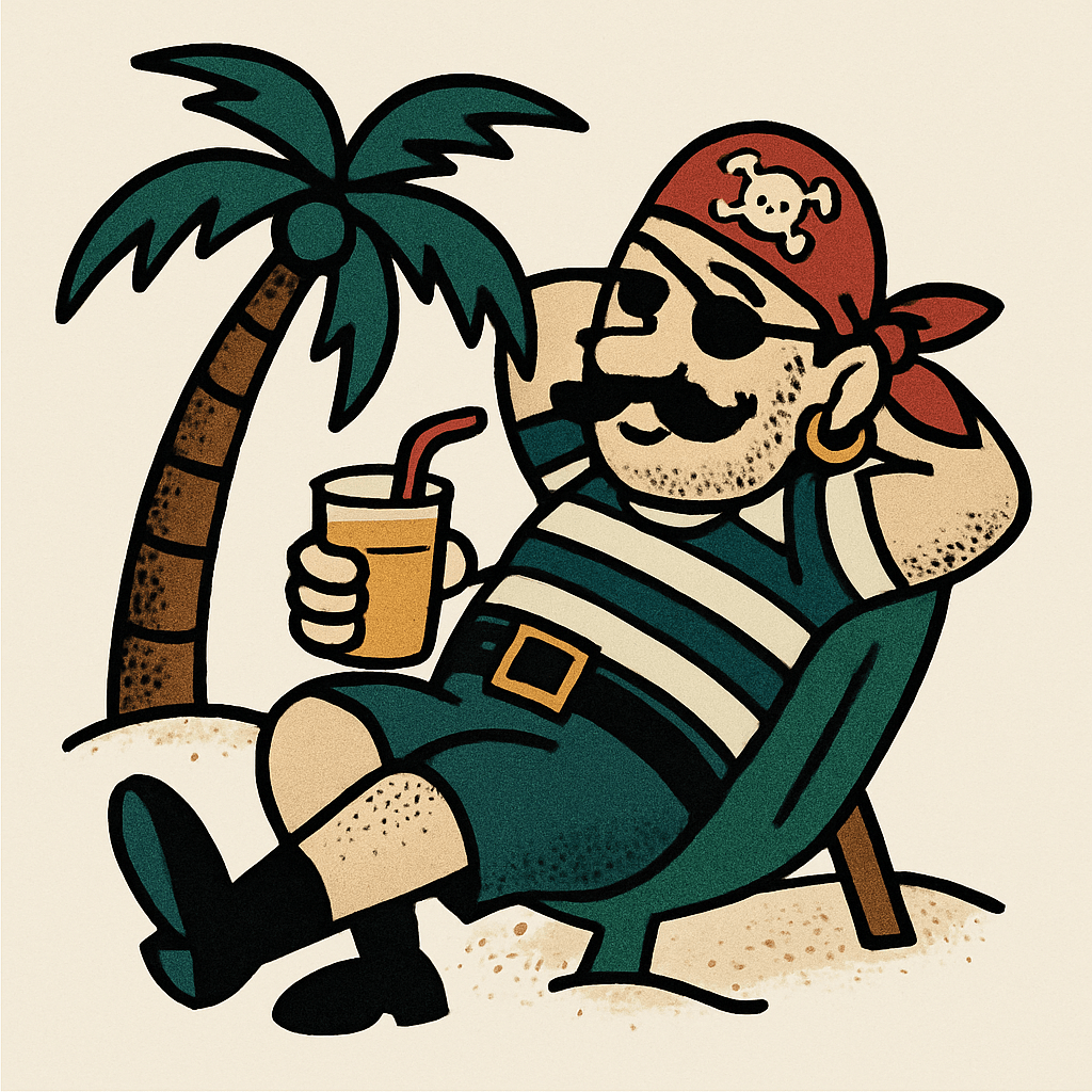 Why did the pirate take a 2-week long&nbsp;vacation?