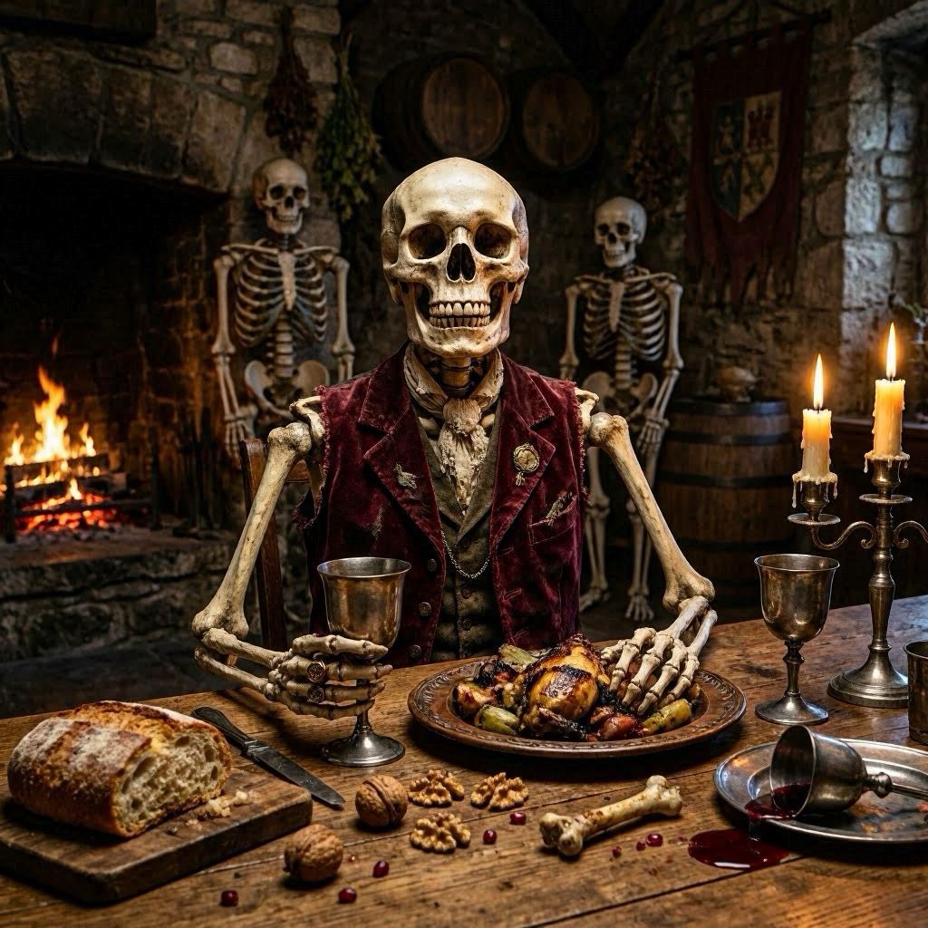 What is a skeletons fav&nbsp;meal