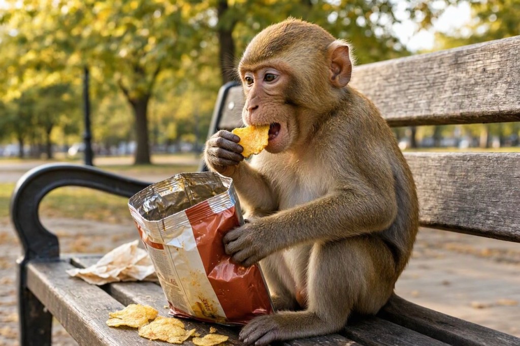 What do you call a monkey that loves potato&nbsp;chips?